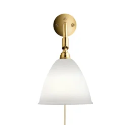 Gubi-seinävalaisin Bestlite BL7, posliini/messinki, 16 cm, E14