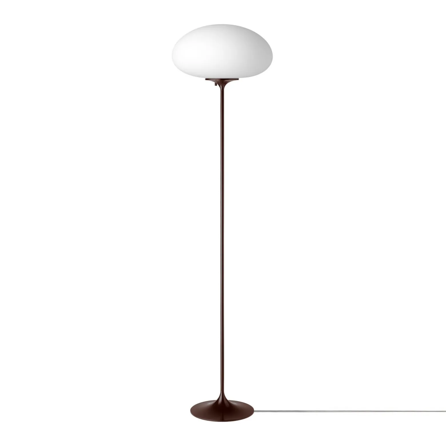 Gubi Stemlite-lattiavalaisin, musta-punainen, korkeus 150 cm, himmennettävä