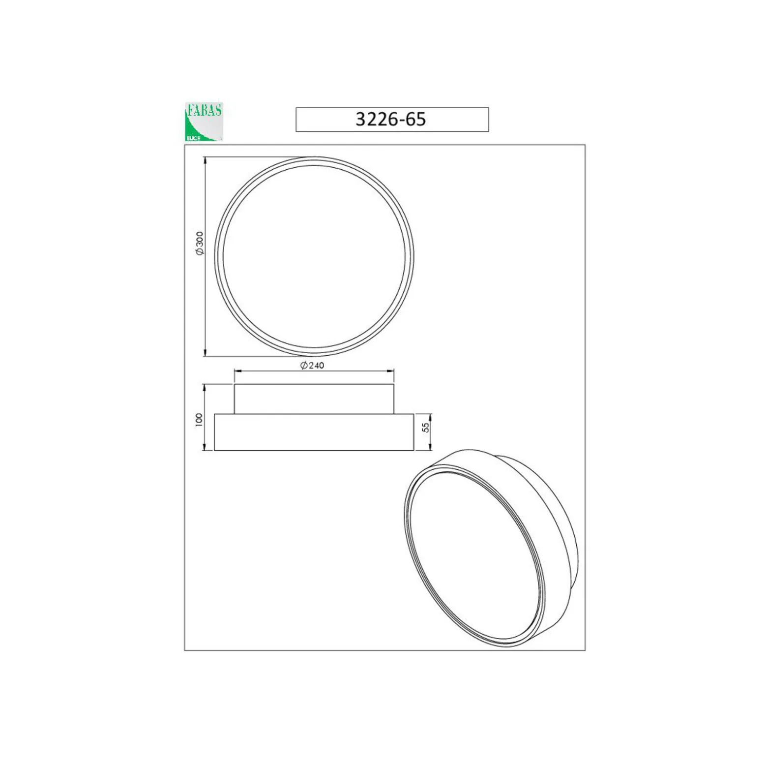 Hatton seinävalaisin, Ø 30 cm, anturi, 2 x E27, valkoinen, IP65