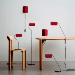 HAY Apex -maavalaisin, punainen, korkeus 110 cm, E14, teräs
