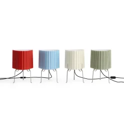 HAY-pöytälamppu Canelé, vihreä, korkeus 37 cm, E14, tekstiili