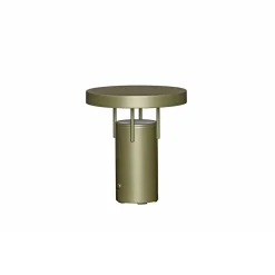 HÜBSCH LED-akkukäyttöinen pöytälamppu BringMe Mini, tummanvihreä, 20 cm