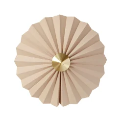 HÜBSCH Pliss seinävalaisin, beige, rauta, kangas, E27, kaapeli