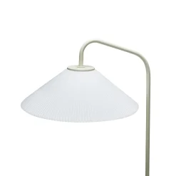 HÜBSCH Solid lattiavalaisin, valkoinen, hiekka, lasi, rauta, E27