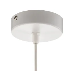 Helen riippuvalaisin, valkoinen-kultainen tekstiilivarjostin, Ø 40 cm