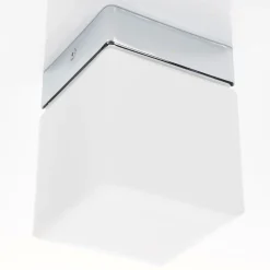 Helestra Keto -LED-kattovalaisin, kuutio, kromi