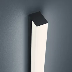 Helestra Lado -LED-peililamppu musta 90 cm