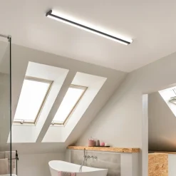 Helestra LED-peililamppu LOOM, pituus 120 cm, musta, IP44