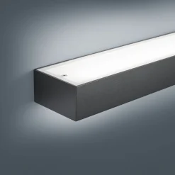 Helestra Theia LED-seinävalaisin, mattamusta 90 cm