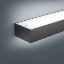 Helestra Theia LED-seinävalaisin, mattamusta 30 cm