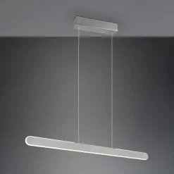 Helios LED-riippuvalaisin, alumiini, korkeussäädettävä, himmennettävä,