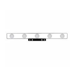 Hollywood-LED-peililamppu, 60 cm, 5-lamp.