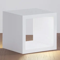 ICONE Cubò - LED-pöytävalaisin, valkoinen