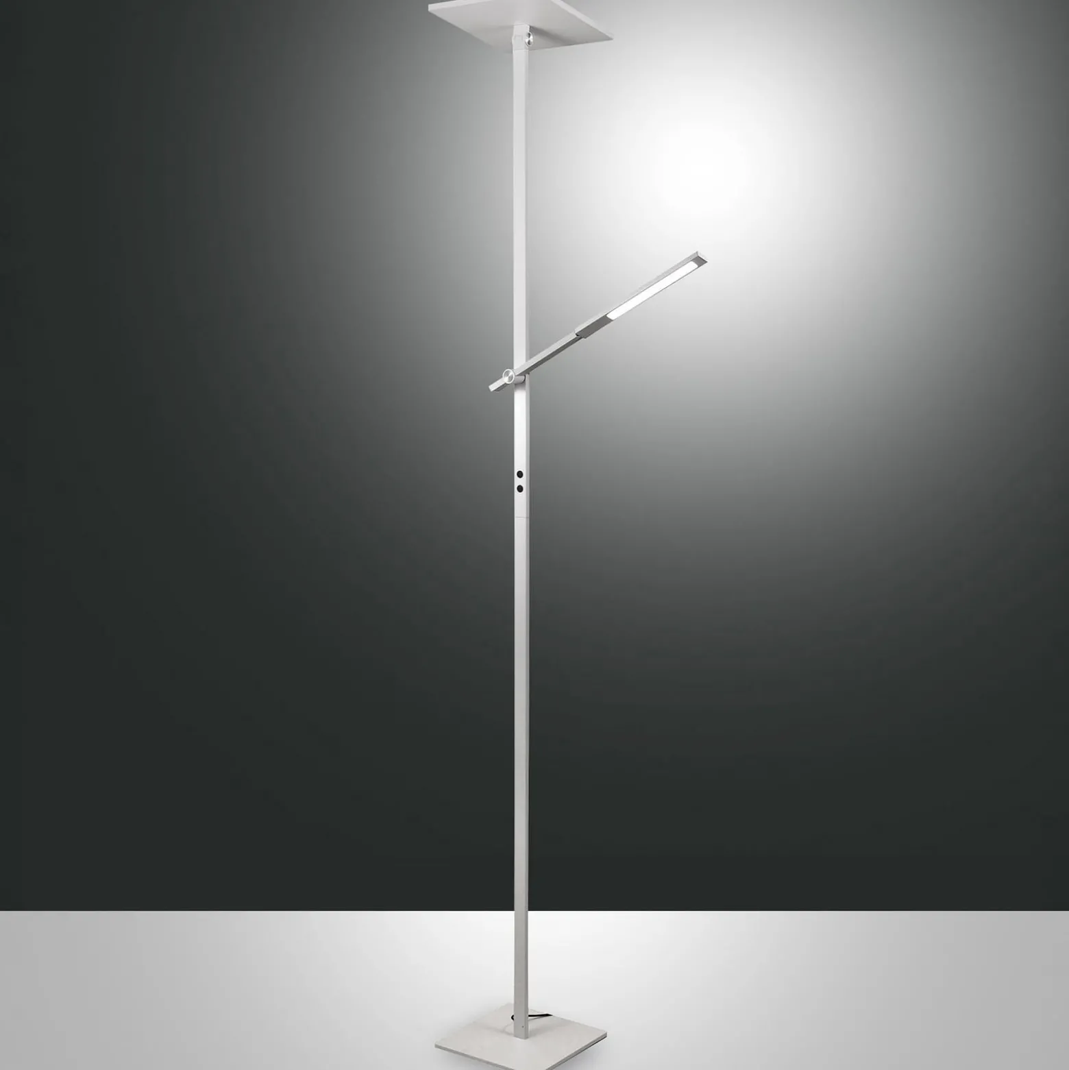Ideal LED-lattiavalaisin lukuvarrella, valkoinen