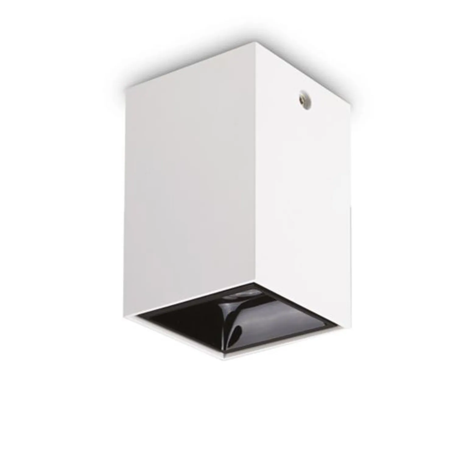 Ideal Lux LED-downlight Nitro Square valkoinen korkeus 12 cm, metallia