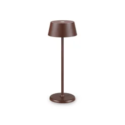 Ideal Lux LED ladattava ulkotilojen pöytävalaisin Puhdas ruskea metalli 32