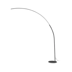 Ideal Lux LED-lattiavalaisin Comet musta, metallia, korkeus 210 cm