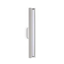 IDEAL LUX LED-seinävalaisin Dorica, valkoinen, korkeus 30 cm, metallia