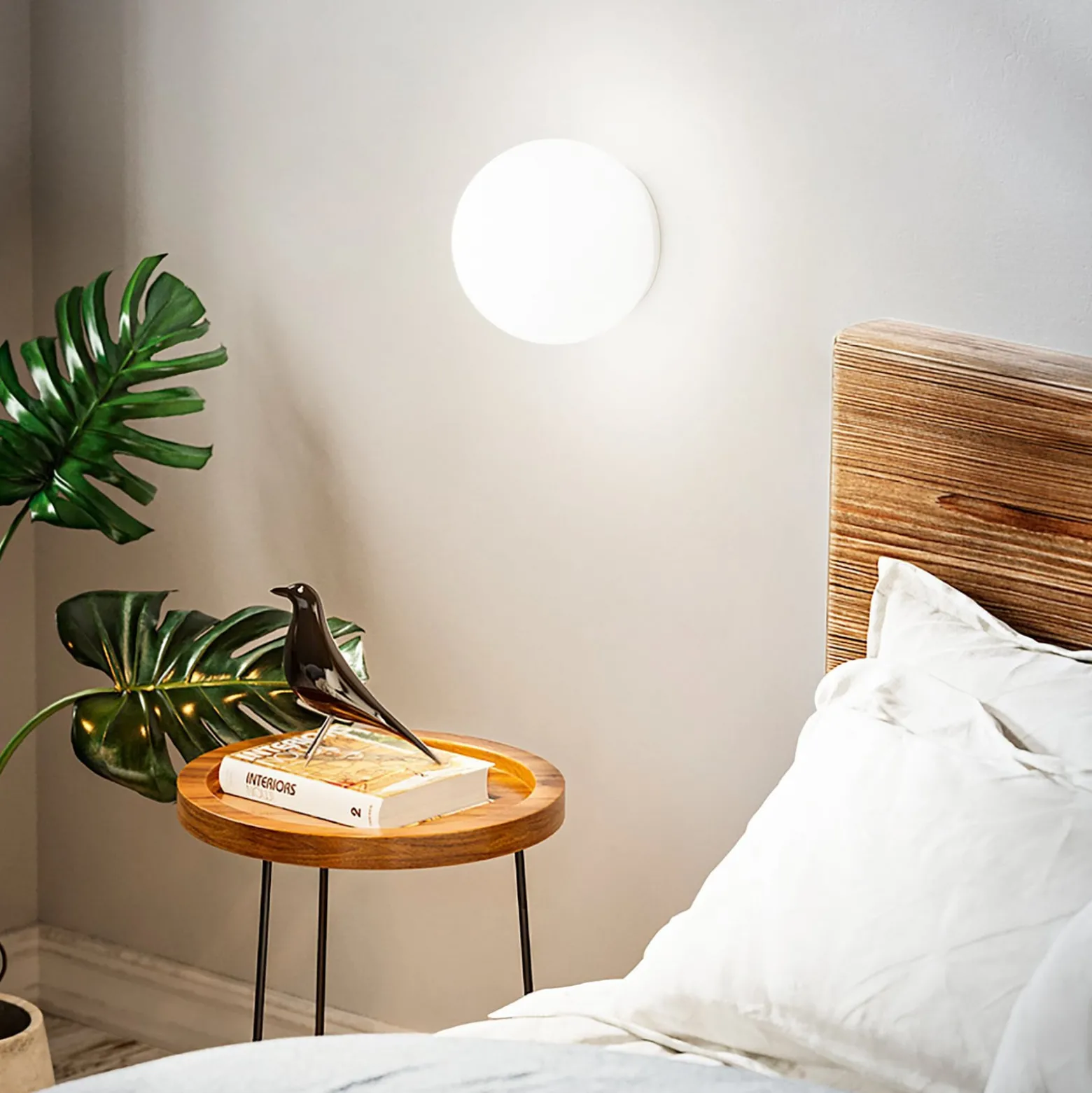 Ideal Lux seinävalaisin Mapa Ø 15 cm, G9, valkoinen, lasi, pallo