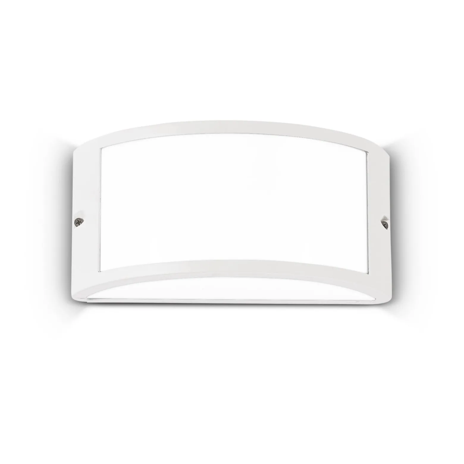 Ideal Lux ulkoseinävalaisin Rex 1, valkoinen, alumiini, IP44, E27