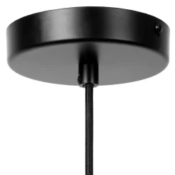 Ilona-riippuvalaisin, lasi, Ø 22 cm, musta/karmiininpunainen, 1-valoisena