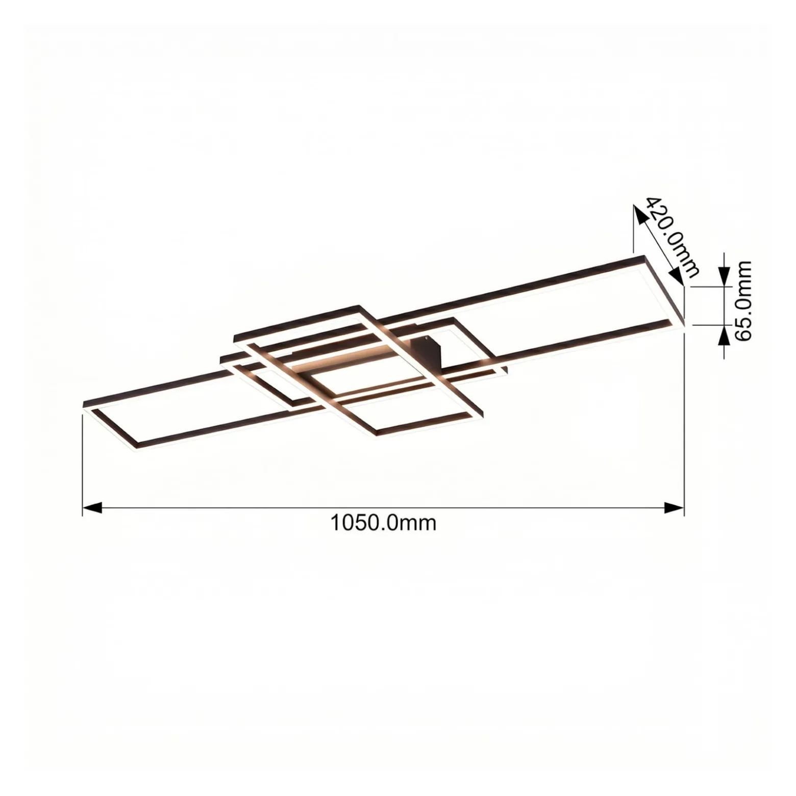 Irvine LED-kattovalaisin 3 000-6 500 K, antrasiittia