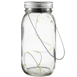 Jamjar - kaunis aurinkokäyt. koristevalaisin, lasi