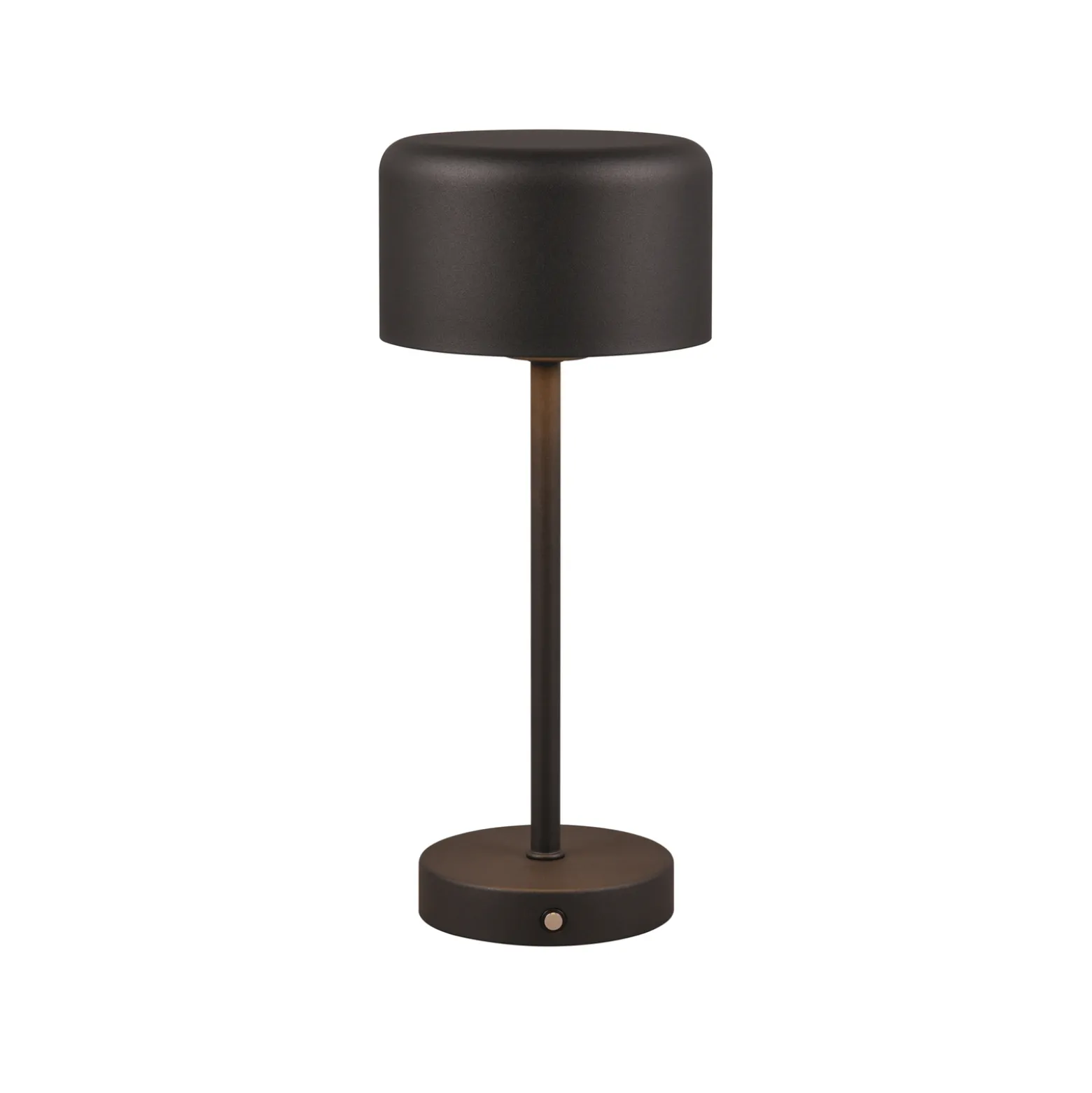 Jeff LED ladattava pöytävalaisin, mattamusta, korkeus 30 cm, metallia