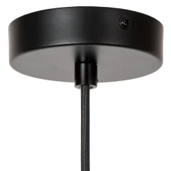 Joanet-riippuvalaisin, Ø 16 cm, 1-valo, lasi, musta