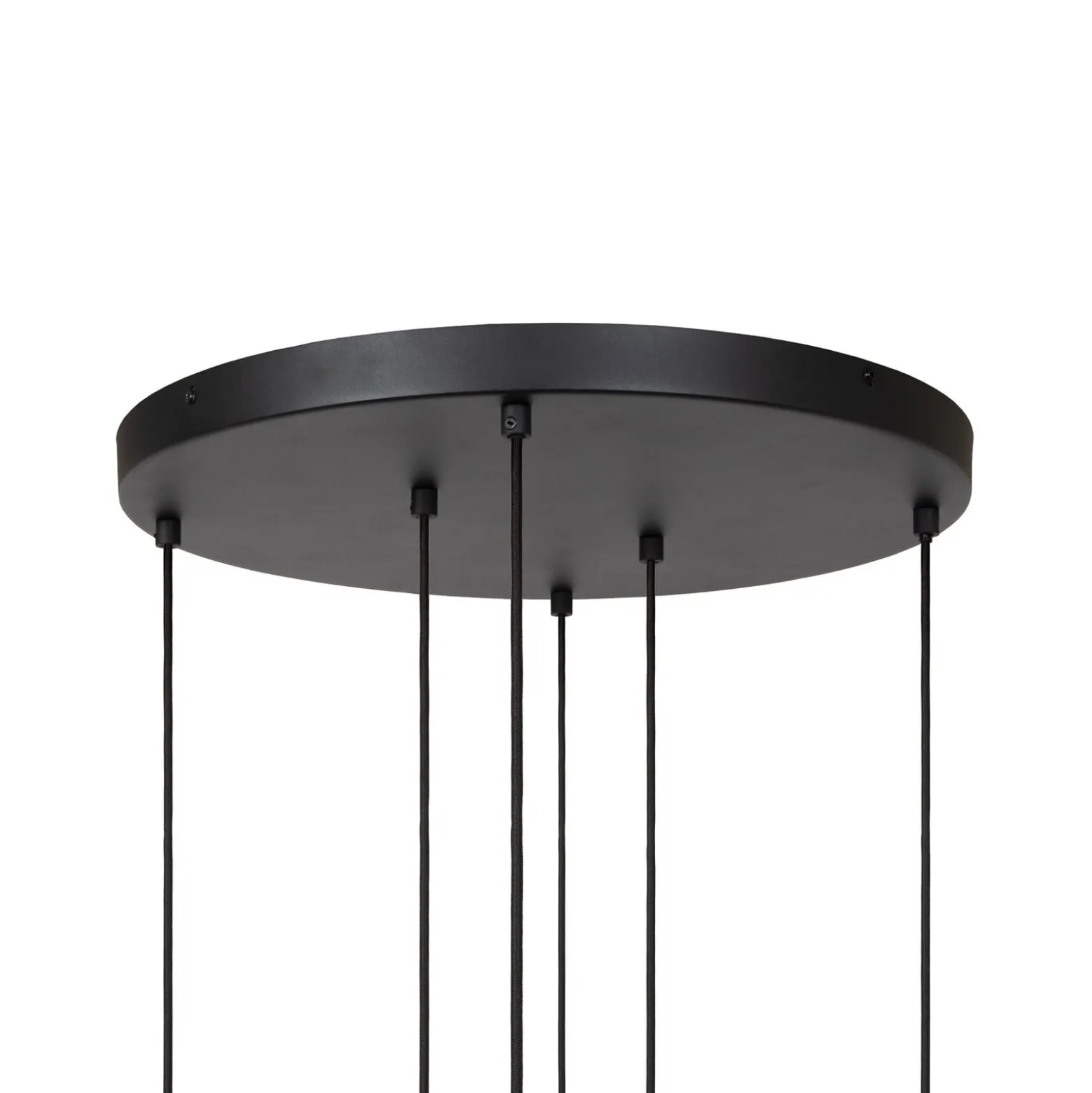 Joanet-riippuvalo, Ø 65 cm, savu/messinki Lasi/metalli 6-lamppuinen.