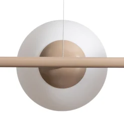 Joel-riippuvalaisin, beige/valkoinen, 6-lamppuinen