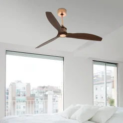 Just Fan -kattotuuletin, halkaisija 128 cm, kupari-pähkinä