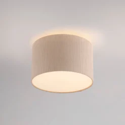 JUST LIGHT. Green Duro kattovalaisin, tekstiili, beige