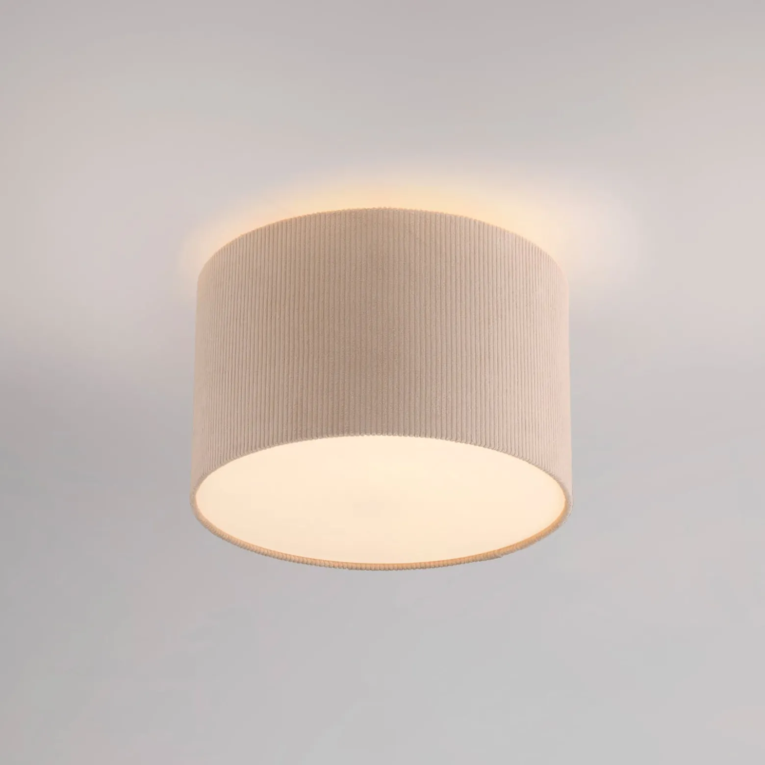 JUST LIGHT. Green Duro kattovalaisin, tekstiili, beige