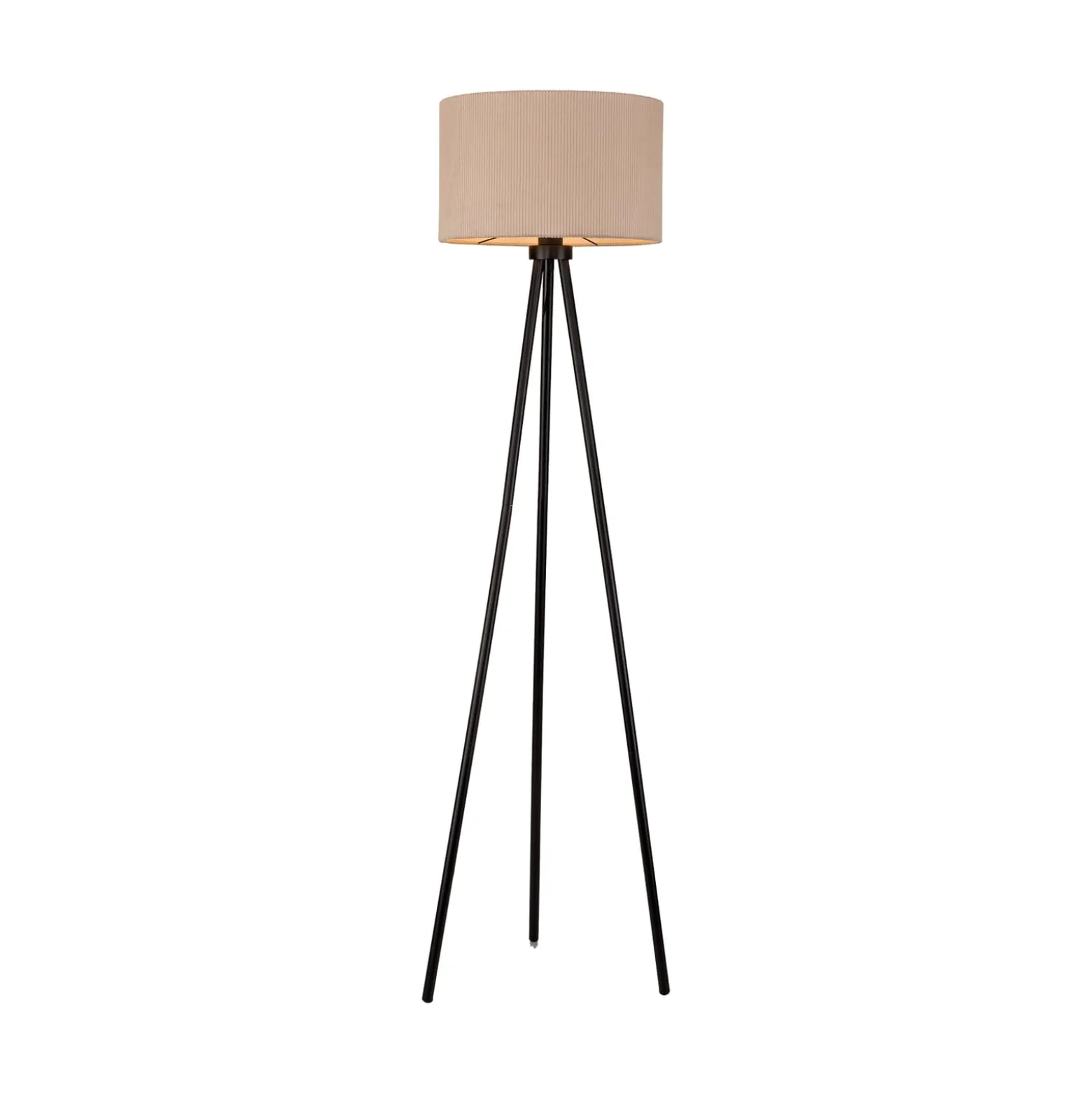 JUST LIGHT. Lattiavalaisin Green Duro, tekstiili, kolmijalka, beige
