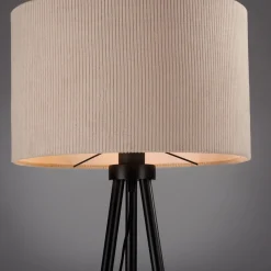 JUST LIGHT. Lattiavalaisin Green Duro, tekstiili, kolmijalka, beige