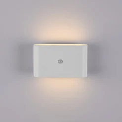 JUST LIGHT. LED-akkuinen seinävalaisin Ziddy, valkoinen, anturi 3 000 K