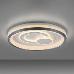 JUST LIGHT. Minelli LED-kattovalaisin, Ø 50 cm, himmennettävä