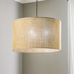Juta riippuvalaisin, 1-lamppuinen Ø 50 cm
