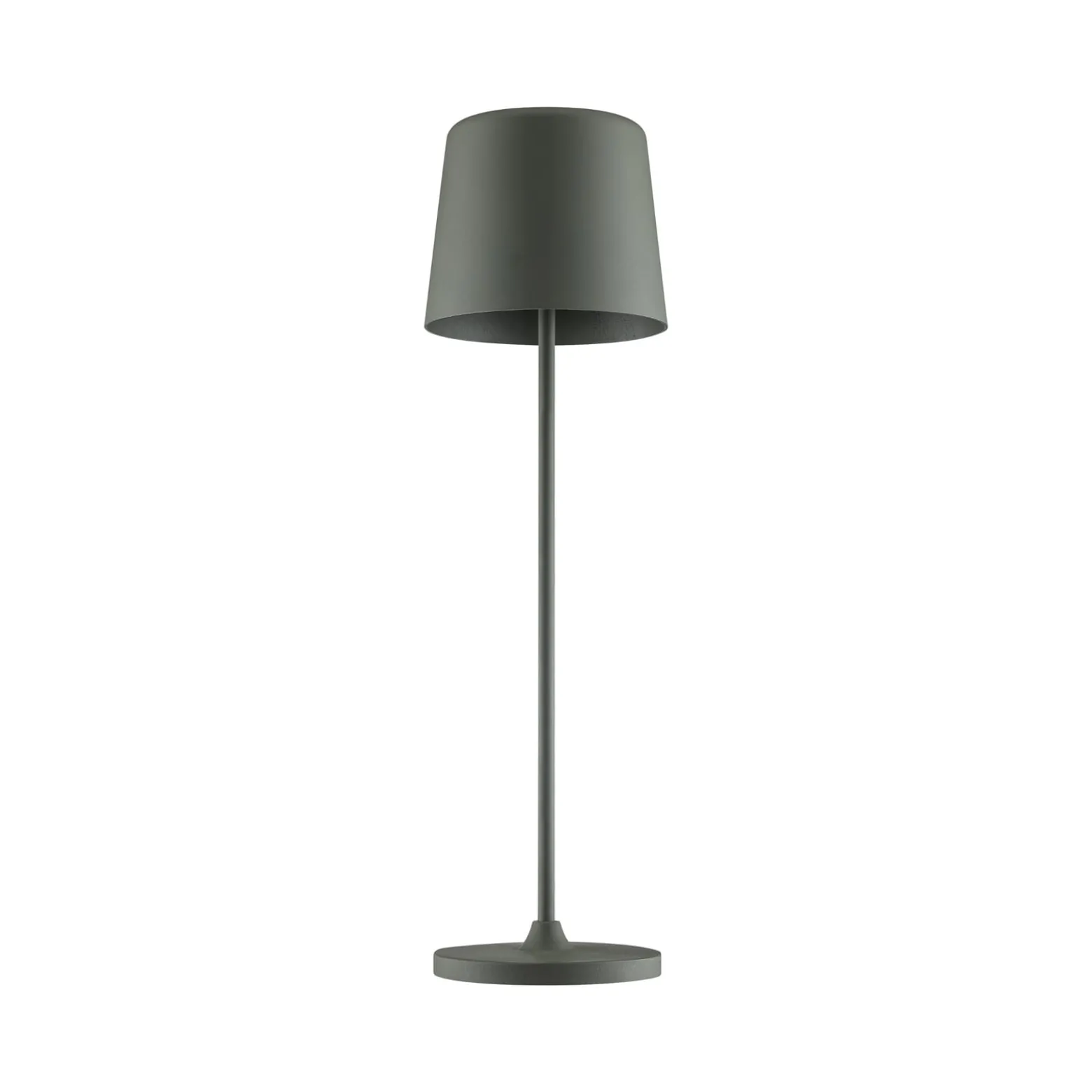 Kaami LED ladattava pöytävalaisin, himmennettävä, harmaa matta