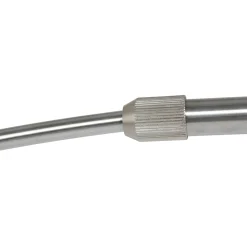 Kaareva lattiavalaisin Sparkled Light, teräs/musta nailon, 240 cm