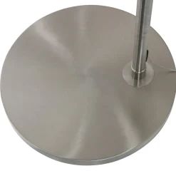 Kaareva lattiavalaisin Sparkled Light, teräs/musta nailon, 240 cm