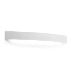 Kaareva LED-seinävalaisin Curve valkoisena