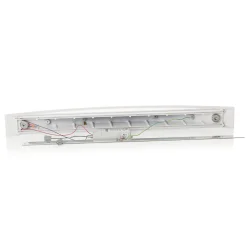 Kaareva LED-seinävalaisin Curve valkoisena