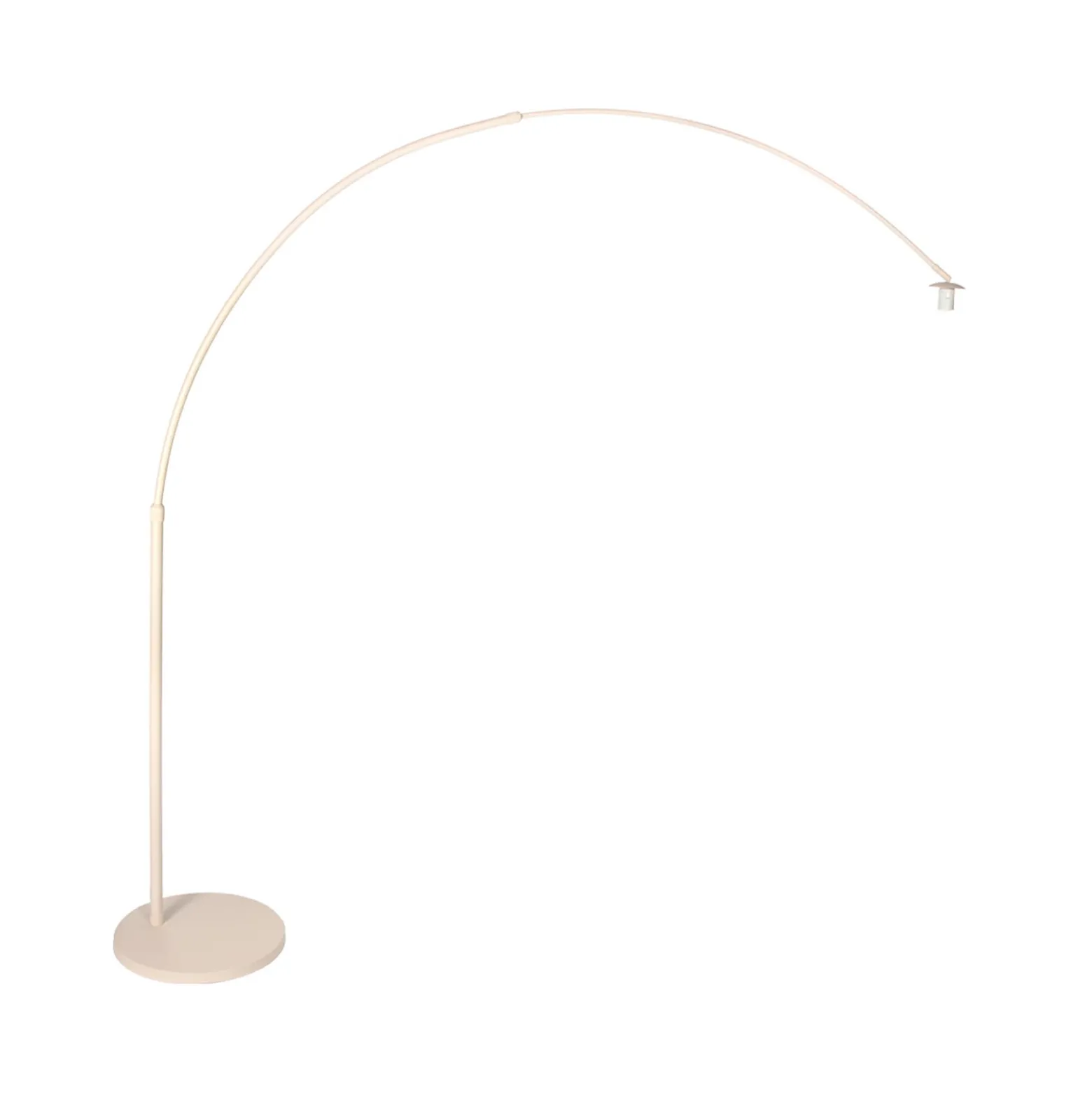 Kaareva maavalaisin Sparkled Light kermanvärinen/valkoinen, 240 cm, silkki