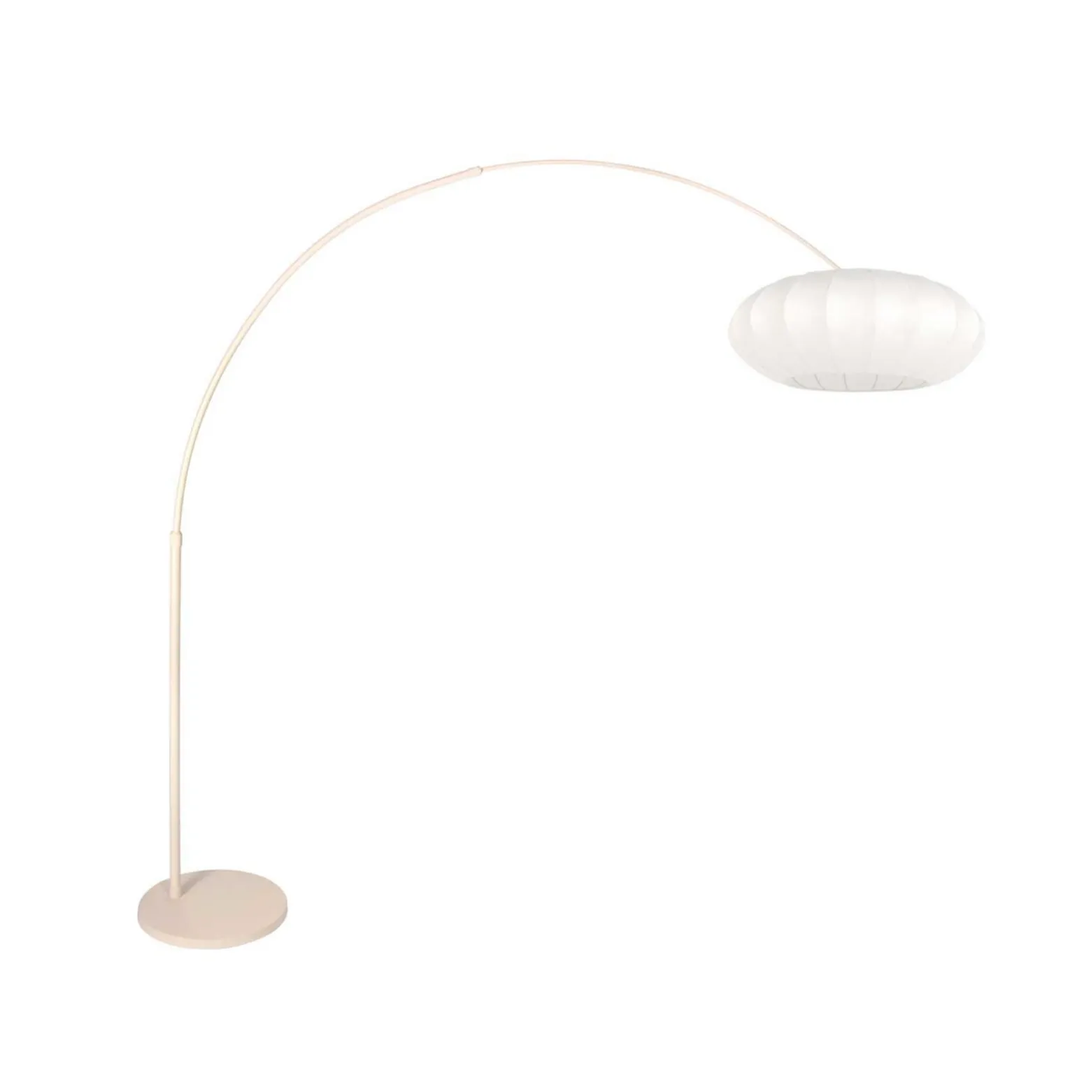 Kaareva maavalaisin Sparkled Light kermanvärinen/valkoinen, 240 cm, silkki