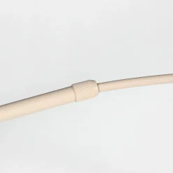 Kaareva maavalaisin Sparkled Light kermanvärinen/valkoinen, 240 cm, silkki