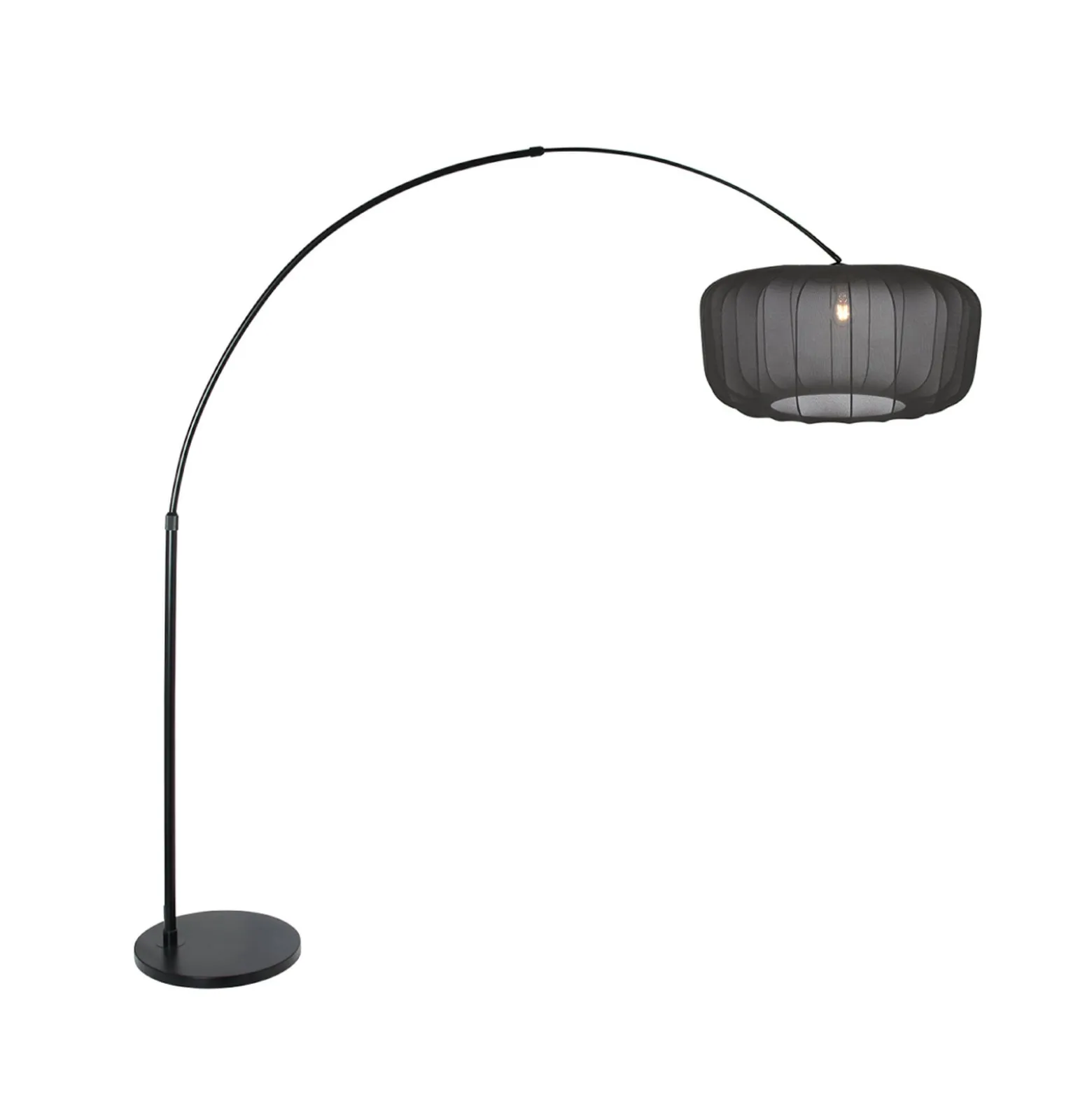 Kaareva maavalaisin Sparkled Light, musta/musta nailon, 240 cm