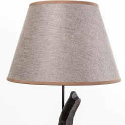 KARE Animal Elephant -lattiavalaisin, ruskea, luonnonpellava, 154 cm