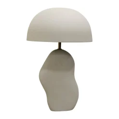 KARE Nube pöytävalaisin, valkoinen, emaloitu teräs, korkeus 48 cm